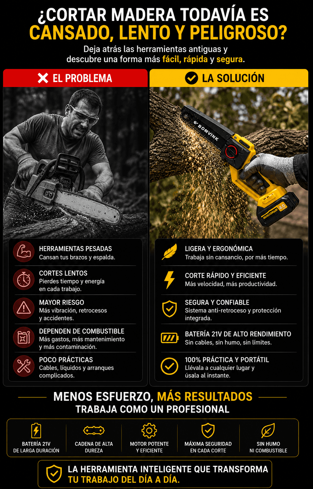Sierra BOMVINK Beneficios