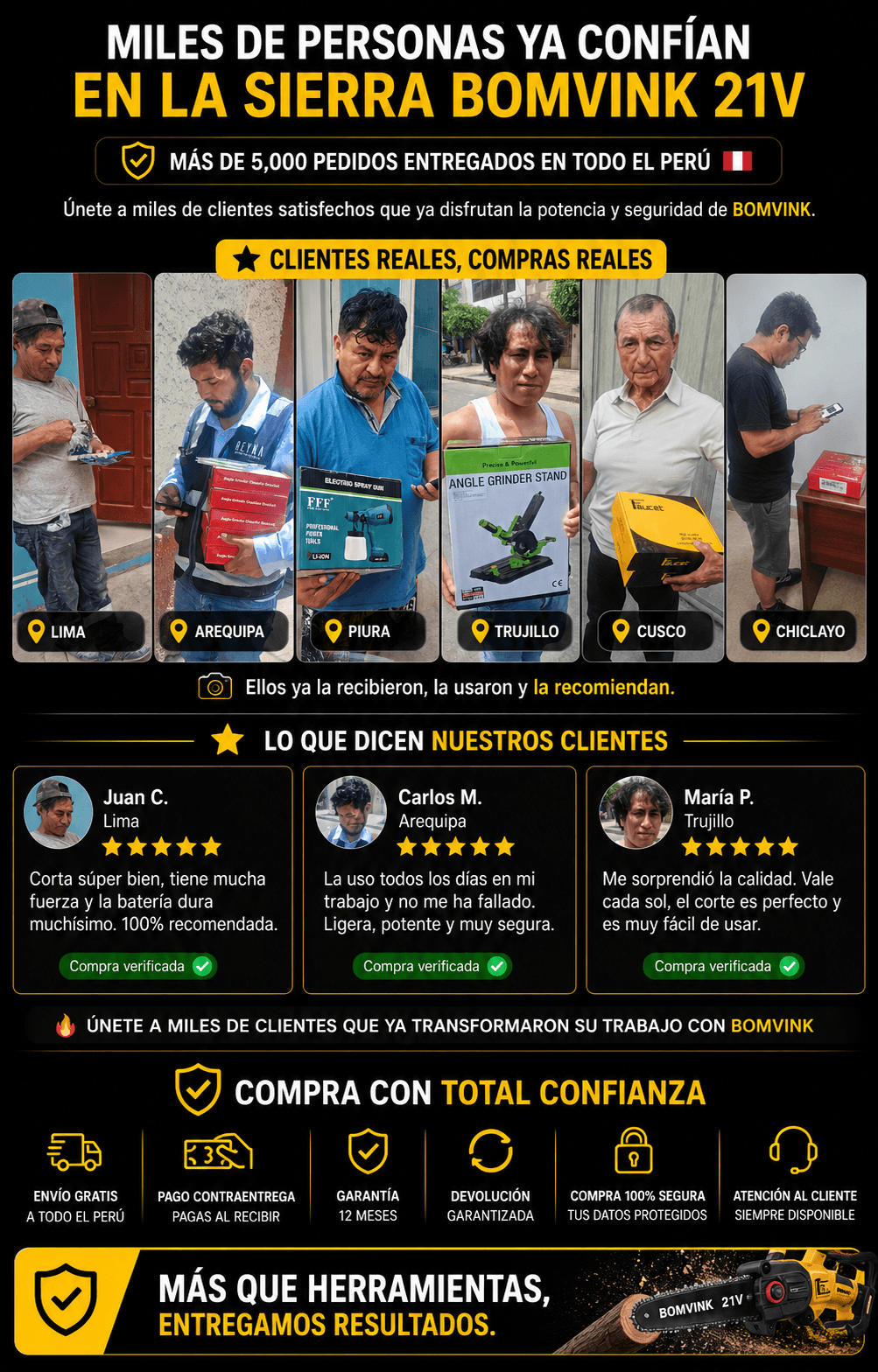Clientes reales BOMVINK
